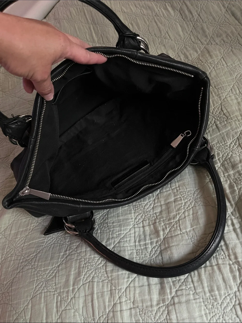🍓TRADED🍓90s/Y2K EXPRESS Genuine Leather Satchel Handbag